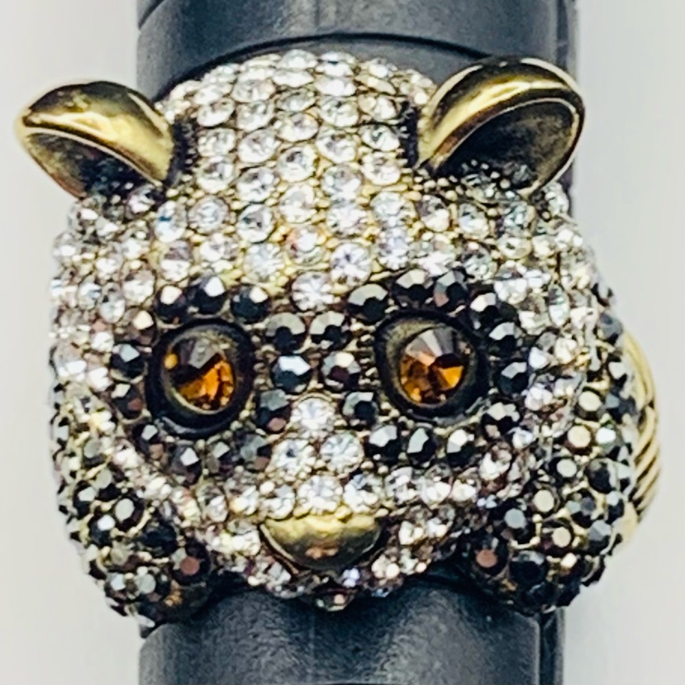 Heidi Daus Gold and Black Panda Ring